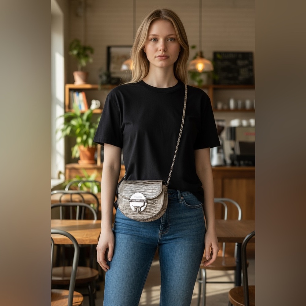 Michael Michael KorsLeather Minaudière Crossbody Small Mini